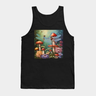 Mystical Garden Fairyland Dragonflies Tank Top